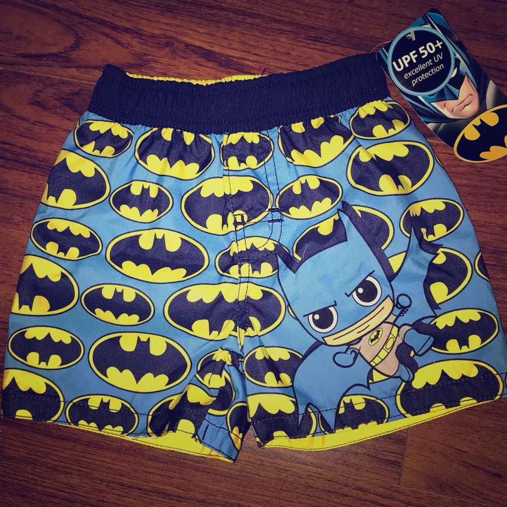 NEW👶🏼👖 6-9 Months Infant Batman Swim Shorts